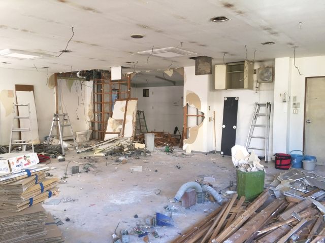 テナント解体中の現場